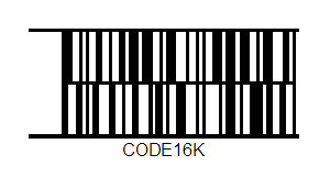 2D kód Code16k